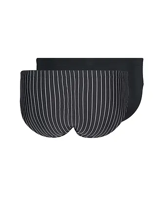 SKINY | Brasil-Slip Paquete de 2 "Power Line" (Blackstripe Selection) | schwarz
